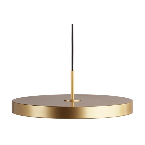 Kuldne LED rippvalgusti metallist lambivarjuga ø 43 cm Asteria Medium - UMAGE