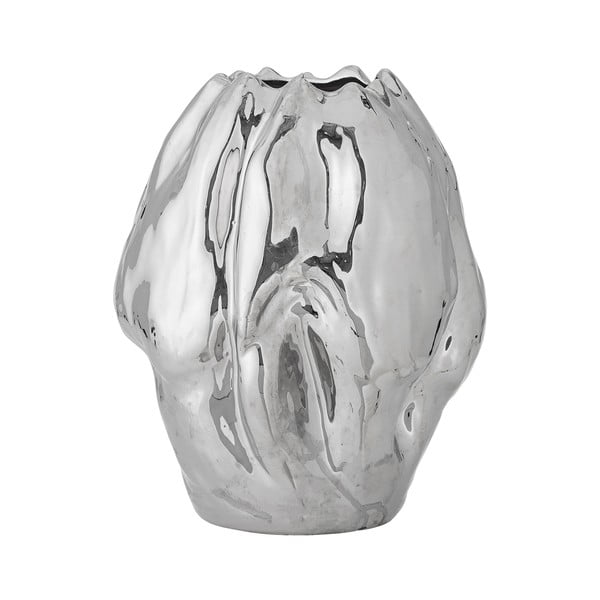 Hõbedane kivikeraamikast vaas (kõrgus 29 cm) Bobby - Bloomingville