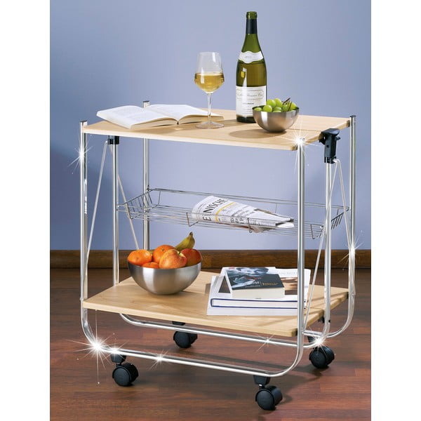 Serveerimislaud ratastel 40,5x68 cm Dinett - Wenko-image-1