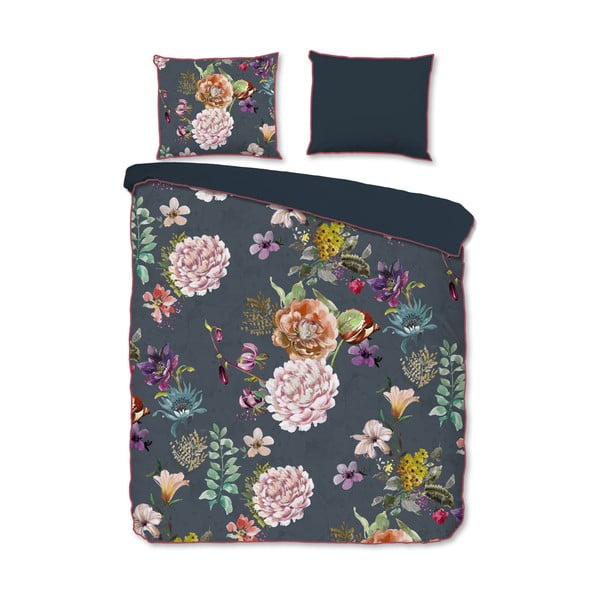 Antratsiitne pikendatud satiin-puuvillast voodipesu kaheinimesevoodile 240x220 cm Parma - Descanso