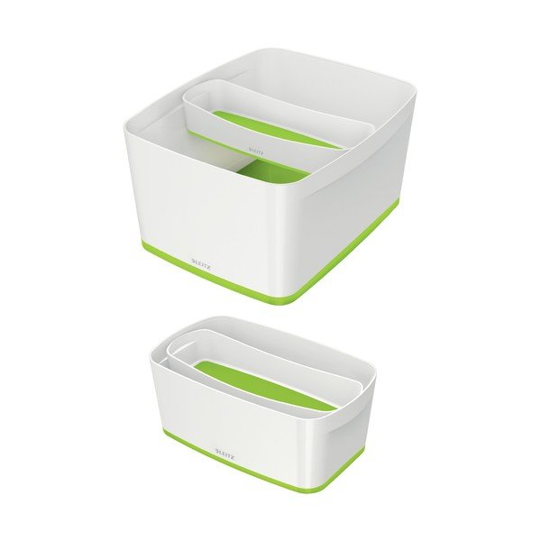 Valge-roheline plastikust kirjatarvete korraldaja MyBox - Leitz-image-3
