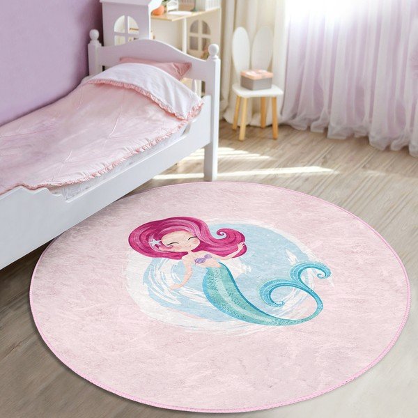 Roosa laste vaip ø 80 cm Comfort - Mila Home-image-2