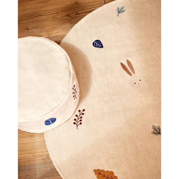 Kreem villane lastevaip ø 120 cm Yanil - Kave Home-image-1