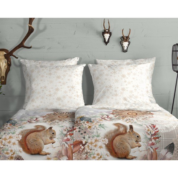 Valge flanell voodipesu üheinimesevoodile 140x200 cm - HIP-image-2