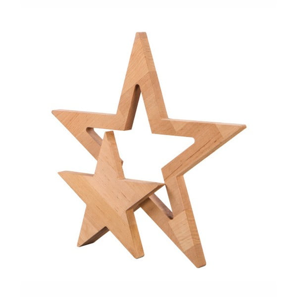Dekorace z olšového dřeva Nørdifra Star-image-2