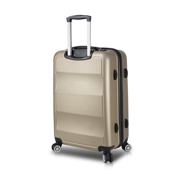 Cestovní kufr na kolečkách s USB portem ve zlaté barvě My Valice COLORS LASSO Medium Suitcase