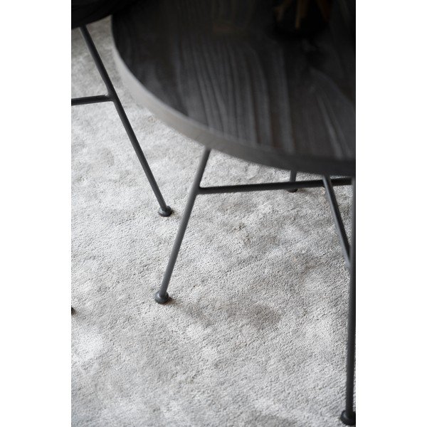 2 musta männi puidust laua komplekt, millel on männi puidust lauad Grafton - Rowico-image-4