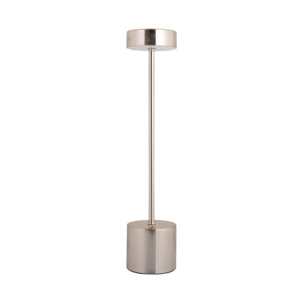 Läikiv hõbedane LED-laualamp metallvarjuga (kõrgus 37,5 cm) Ganar LED - Leitmotiv-image-2