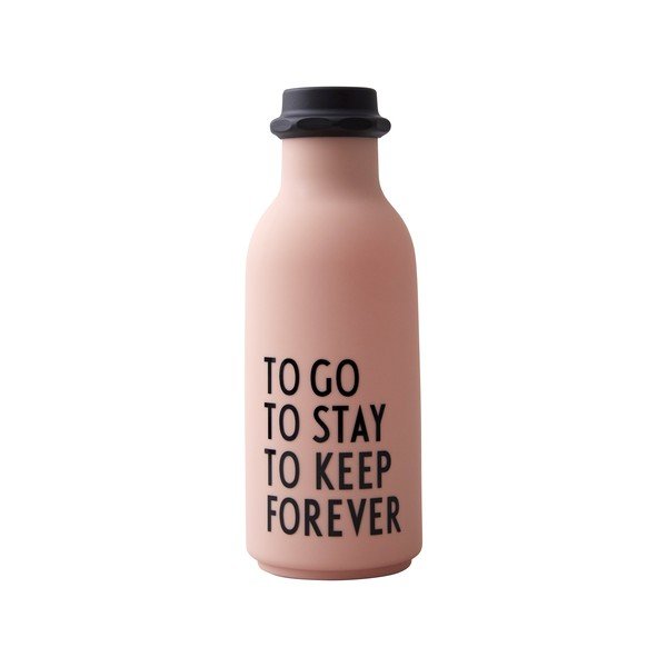 Roosa veepudel Forever, 500 ml To Go - Design Letters