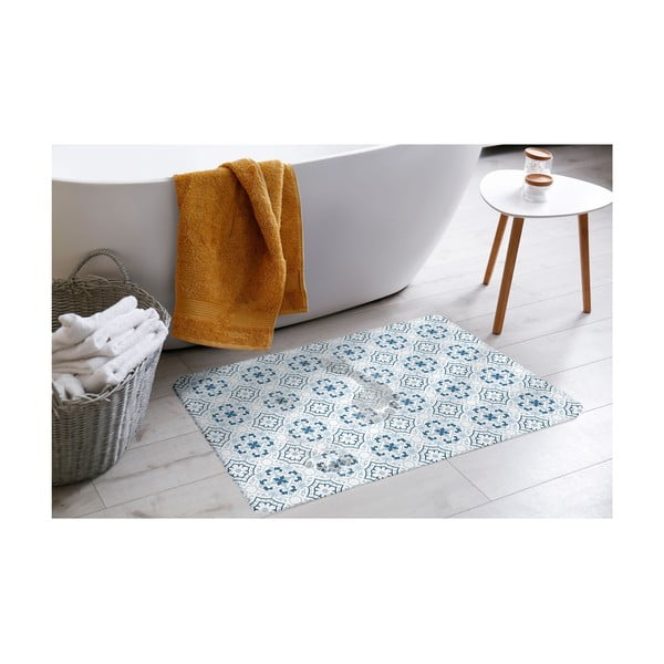 Valge-sinine diatomiidist vannitoamatt 50x70 cm Atlanta - douceur d'intérieur-image-1