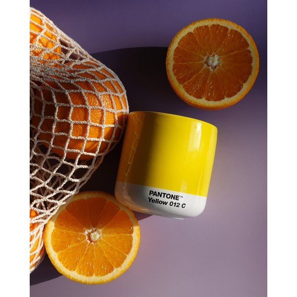 Kollane keraamiline kruus 175 ml Cortado Yellow 012 - Pantone-image-1