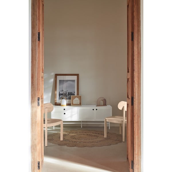 Valge telerilaud 140x52 cm Punto - Teulat-image-1