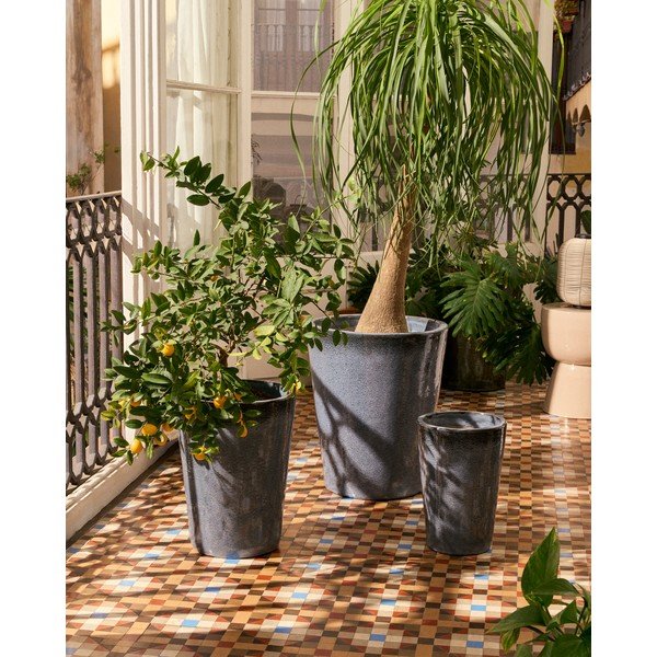Keraamilised lillepotid komplektis 3 tk ø 47 cm Rotja - Kave Home-image-1
