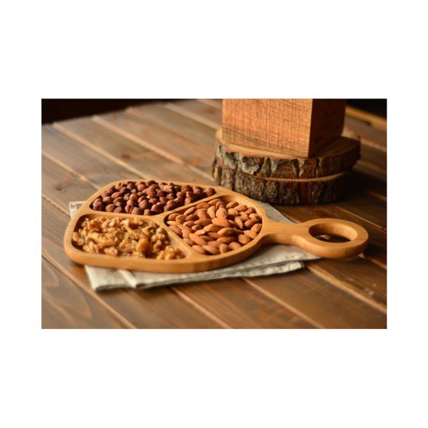Servírovací podnos z bambusu Bambum Matti, ⌀ 30 cm-image-1