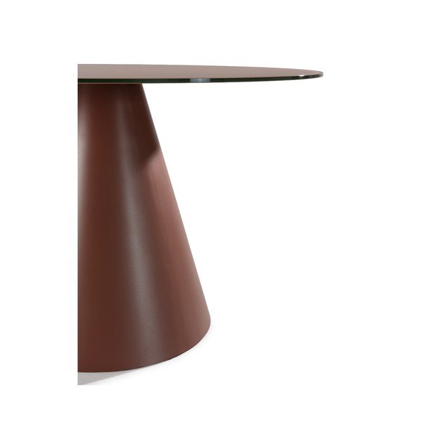 Ümmargune söögilaud klaasist pealispinnaga ø 120 cm Vida - MOME-image-3