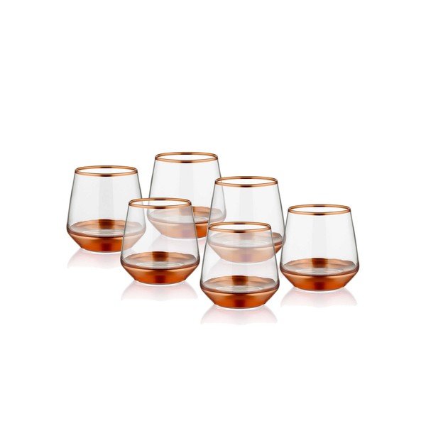 6 klaasi komplekt Pronks, 257 ml Glam - Mia-image-1