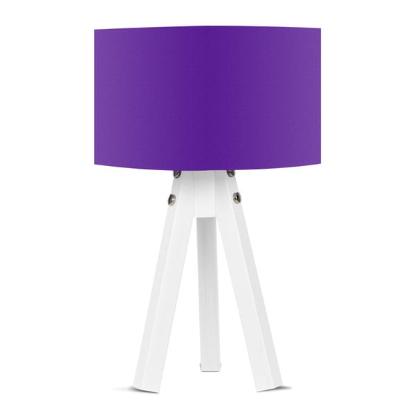 Stolní lampa s fialovým stínítkem Kate Louise Bianca