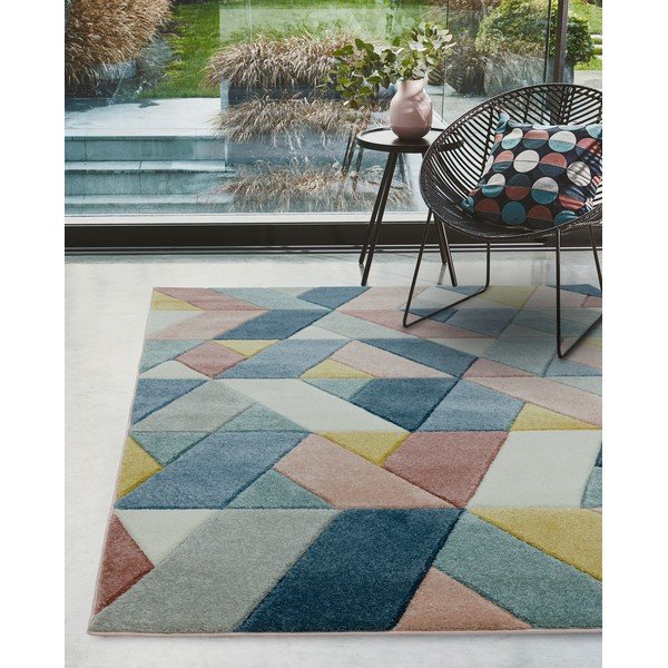 Vaip , 160 x 230 cm Rhombus Multi - Asiatic Carpets-image-3