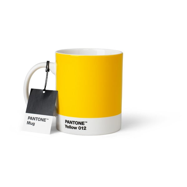 Kollane keraamiline kruus 375 ml Yellow 012 - Pantone-image-1