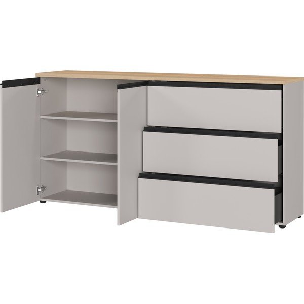 Hallikasbeež/hele naturaalne kummut 180x91x41 cm Cormano - Germania-image-3