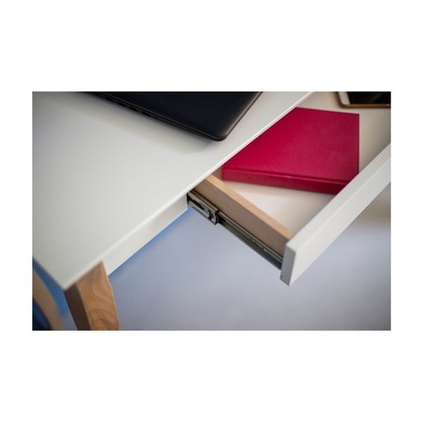 Valge laud, pikkus 65 cm Lillo - Ragaba-image-3