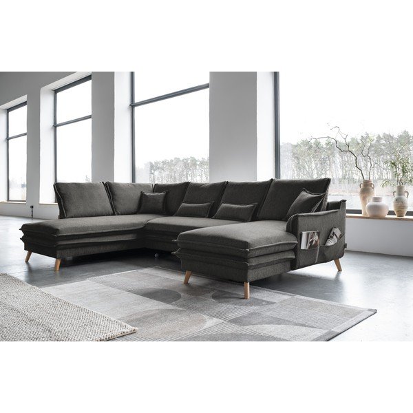 Tumehall U-kujuline diivanvoodi (vasak nurk) Charming Charlie – Miuform-image-3