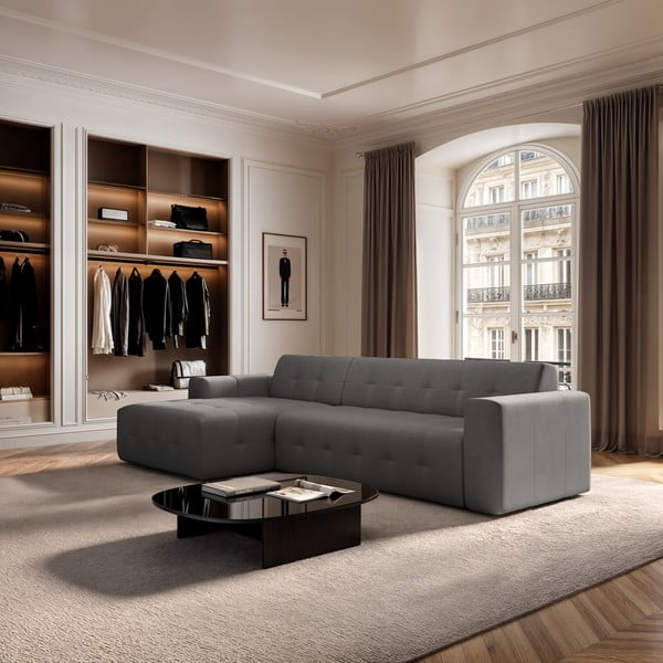 Hall sametist nurgadiivan (vasak nurk) Tuil - Rodier-image-1