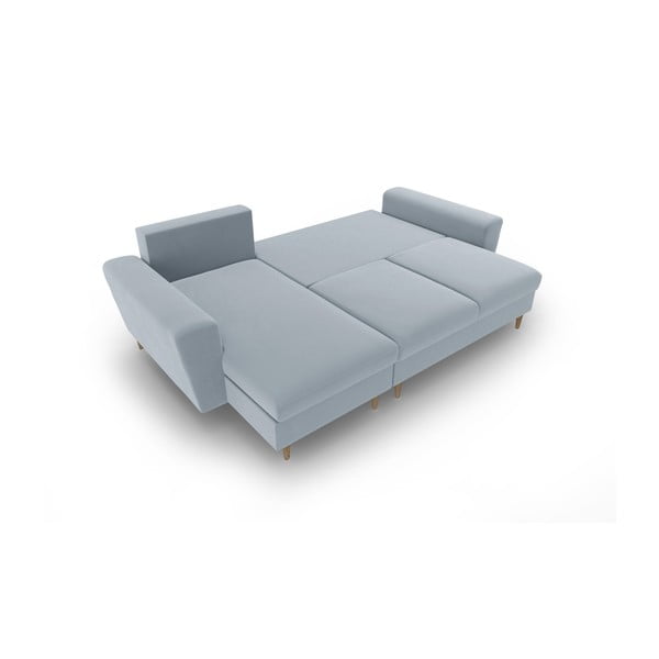 Helesinine sametist panipaigaga nurgadiivanvoodi Kyoto - Cosmopolitan Design-image-2