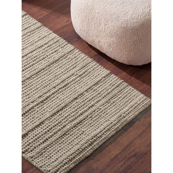 Kreemikas käsitsi kootud villane jooksja 80x250 cm Camden Parker - Ted Baker-image-3