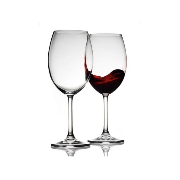 Sada 2 sklenic na červené víno z křišťálového skla Bitz Fluidum, 580 ml-image-1