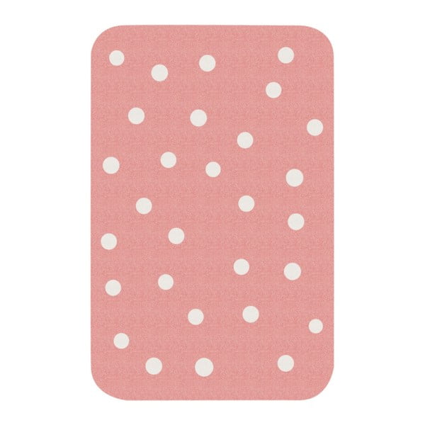 Dětský růžový koberec Zala Living Dots, 67 x 120 cm