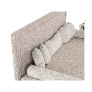 Polsterdatud üheinimesevoodi, helepruun 80x200 cm Scala - Maison de Rêve