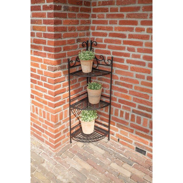 Must metallist nurgas kokkupandav lillestend - Esschert Design-image-1