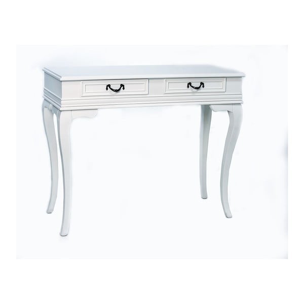 Konzolový stolek Rustik White, 100x42x82 cm