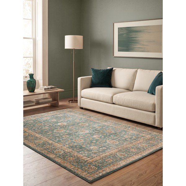 Petrooleumivärvi vaip 240x340 cm Raja - Asiatic Carpets-image-1