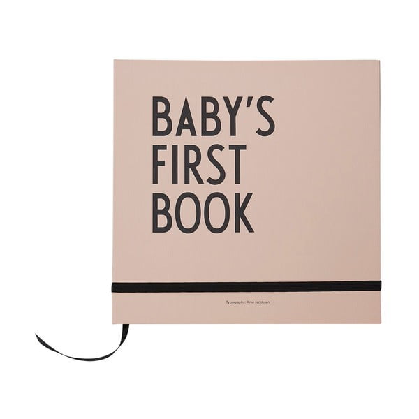 Roosa laste mälestusraamat Baby's First Book - Design Letters