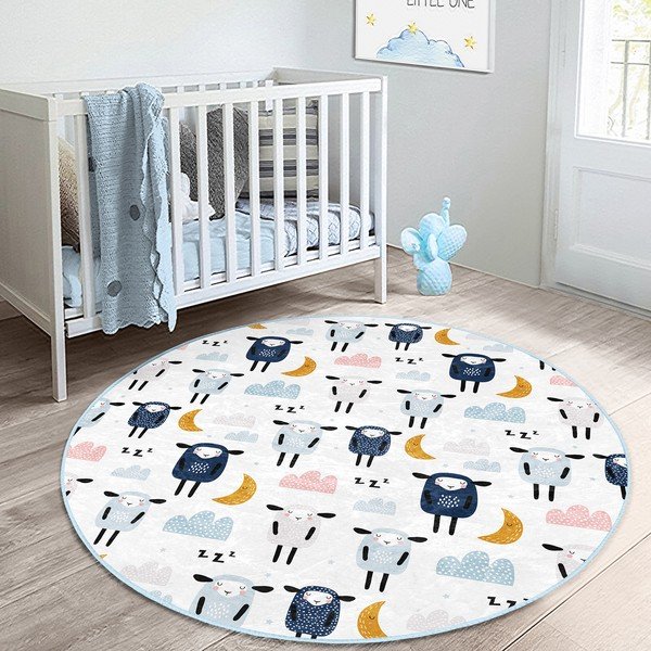 Valge laste vaip ø 120 cm Comfort - Mila Home-image-3