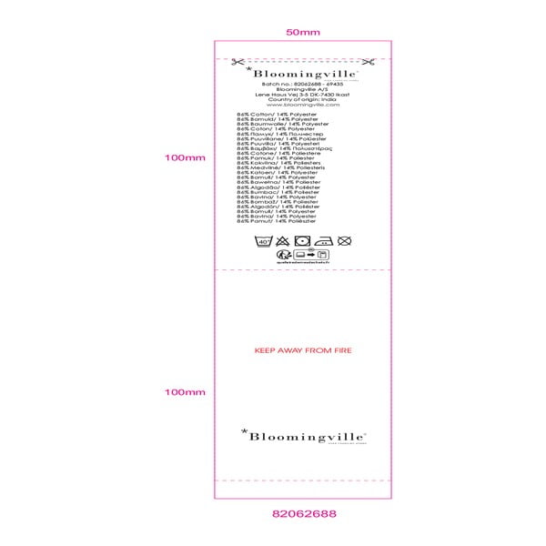 Sinine tekk 130x160 cm Nevine - Bloomingville-image-4