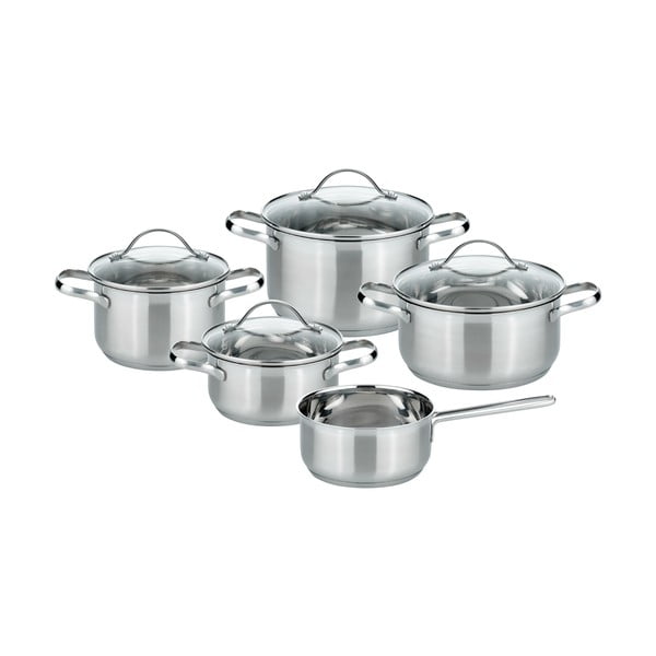 Roostevabast terasest pottide komplekt 9tk Horizon - ELO