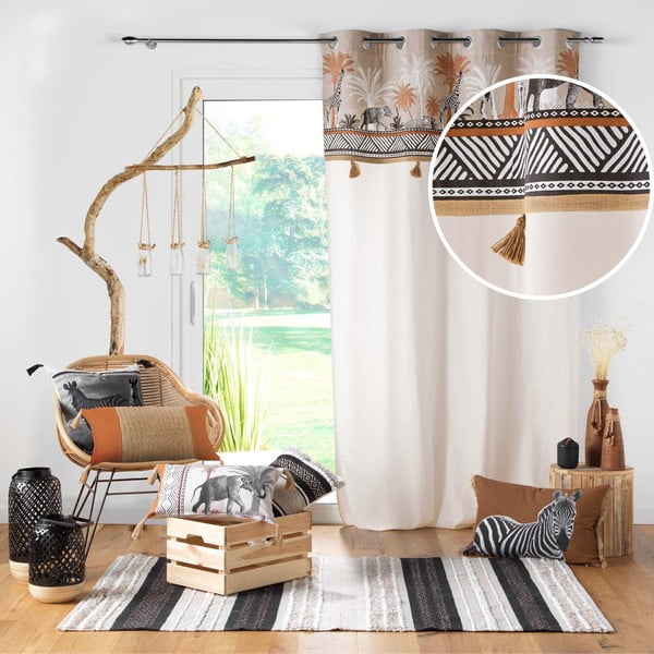 Puuvillane kardin 140x240 cm Kenya Lodge - douceur d'intérieur-image-4