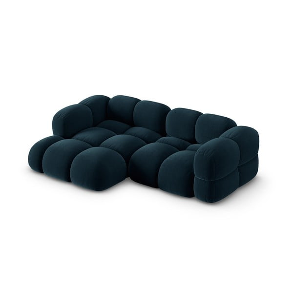  Tumesinine sametist nurgadiivan (vasak nurk/laiendiga) Loretto – Cosmopolitan Design-image-3