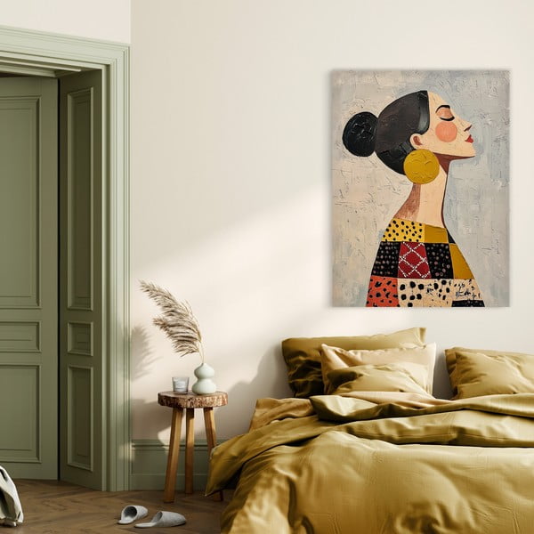 Käsitsi maalitud elementidega maal 70x100 cm Mae - Styler-image-4