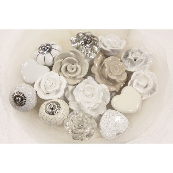 Keramická úchytka Peony Red-image-1