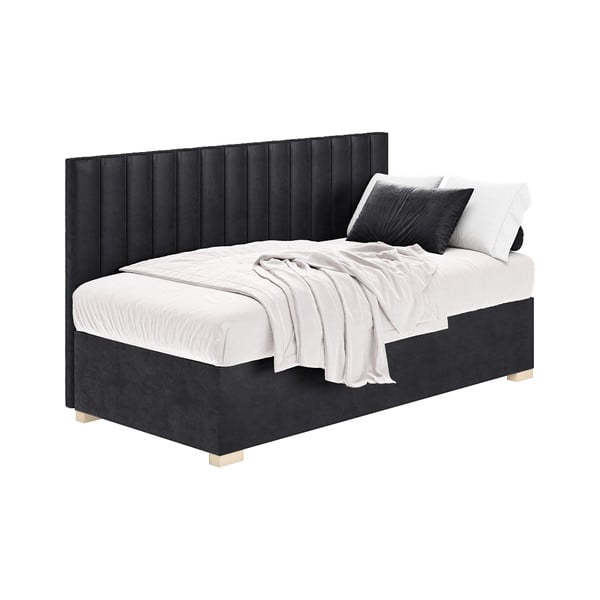 Tumesinine lastevoodi koos madratsiga koos hoiuruumiga 90x200 cm Chill – Ghado-image-2
