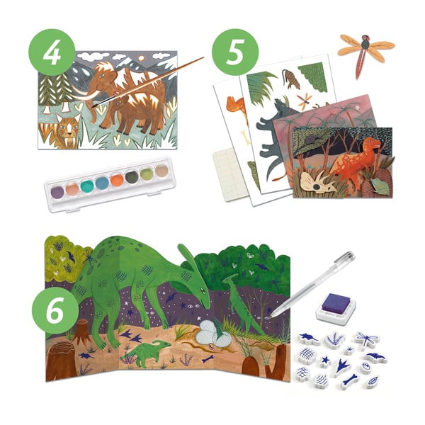 Loominguline kunstikomplekt Dinosaurused - Djeco-image-4