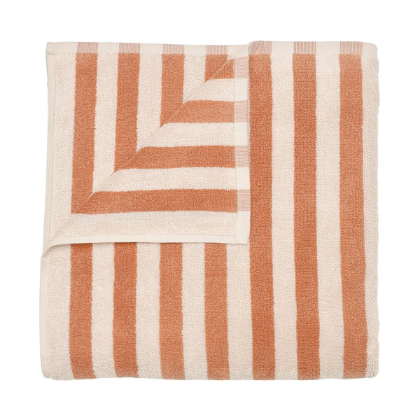 Oranž/beež orgaanilisest puuvillast froteerätik 70x140 cm Arto - Blomus