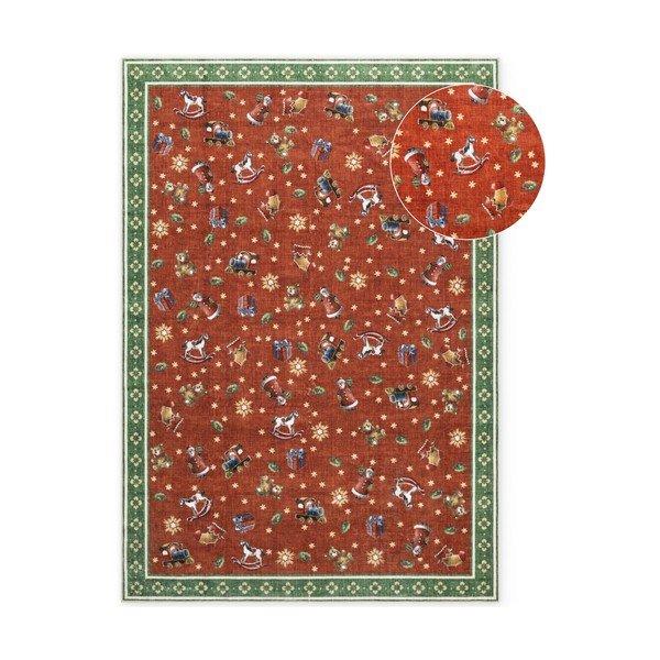 Punane/roheline vaip jõulumotiividega 160x230 cm Toy's Delight Nostalgic Noel Red Green - Villeroy&Boch