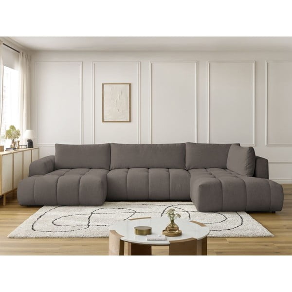 Tumehall nurgadiivanvoodi panipaigaga (vasak nurk/"U-kujuline") Fuji - Bobochic Paris-image-1