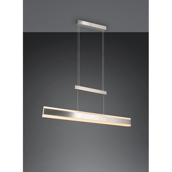 Matt-hõbedane LED-rippvalgusti metallist varjuga Arcola - Trio-image-1