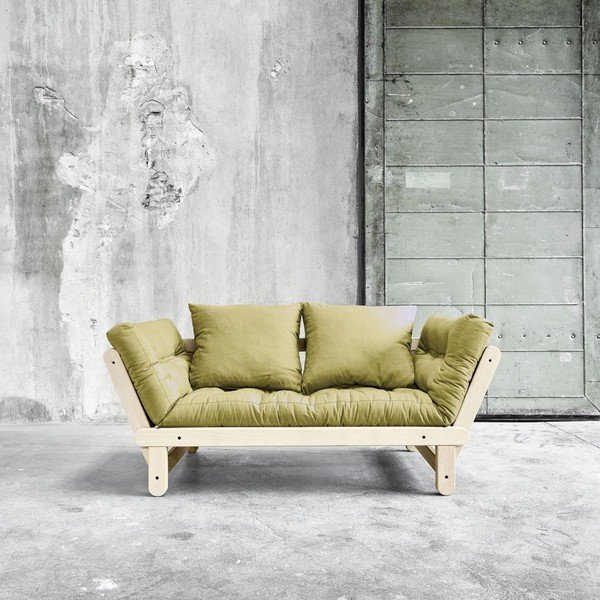 Rozkládací pohovka Karup Beat Natural/Avocado Green-image-3